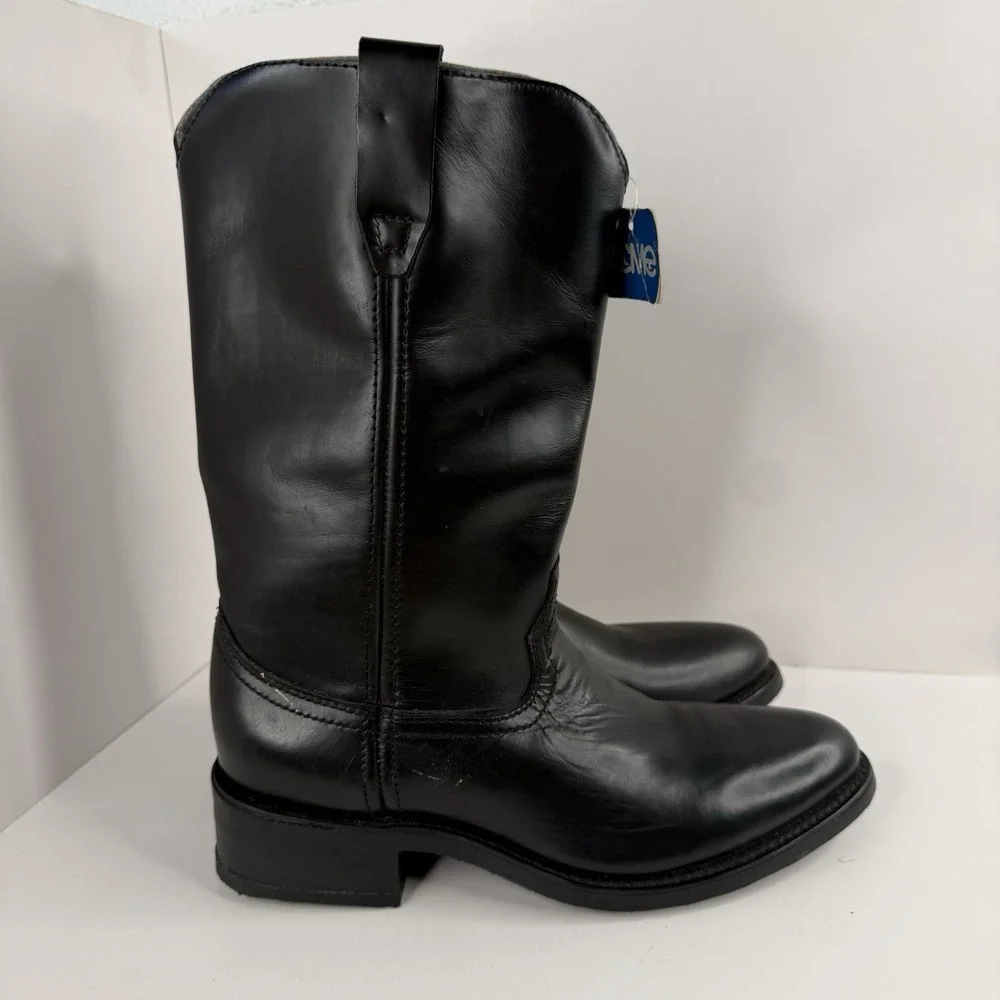Acme Women's Vintage Black, Riding Boots Size 8.5D Brand New With Tags